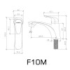 F10M ก็อกอ่างล้างหน้าเดี่ยว MODONA รุ่น  Lift Lever 