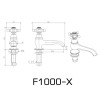 F1000-X ก็อกอ่างล้างหน้าเดี่ยว  MODONA รุ่น Classic