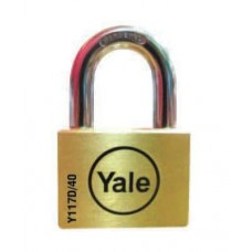 BD40  กุญแจคล้องทองเหลือง คอสั้น ระบบดิสก์ Yaleเยล 40 มม.  