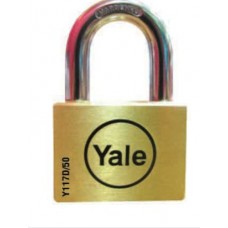 BD50  กุญแจคล้องทองเหลือง คอสั้น ระบบดิสก์ Yaleเยล 50 มม.  