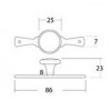 1CA074-G ปุ่มจับและมือจับเฟอร์นิเจอร์ สีทอง