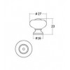 1PS12-AB ปุ่มจับเซรามิค Ceramic Handles