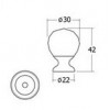 1AK02-30-CH ปุ่มจับอะคริลิค ทรงกลม Acrylic Knobs