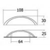 1SE10-AC มือจับเฟอร์นิเจอร์เปลือกหอย Shell Shape Handles