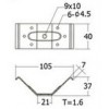 CN01-ZN บานพับคอนเนอร์เล็ก ชุยนิเกิ้ล