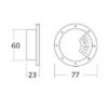 C005-BL อุปกรณ์เฟอร์นิเจอร์ ช่องร้อยสายไฟ