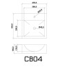 CB04 อ่างล้างหน้า เซรามิค วางบนเคาน์เตอร์  สีขาว Modona 