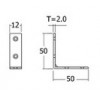 PB12-ZN ฉากเหล็ก ชุบซิ้งค์(12x50มม.)