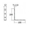 PB13-ZN ฉากเหล็ก ชุบซิ้งค์(12x100มม.)