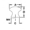 139.76.701 ปุ่มจับจับเฟอร์นิเจอร์โบาณ Antique ยี่ห้อ Hafele เฮเฟเล่