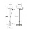 SS-E150   Terysafe อ่างล้างตาฉุกเฉินแบบขาดึง สแตนเลสสตีล Terysafe 