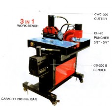 DHY-200B โต๊ะตัด เจาะ ดัดบัสบาร์ ไฮดรอลิค Robins Tools