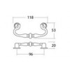 1CA096-AB-096 ปุ่มจับเฟอร์นิเจอร์โบราณ Antique Heandles