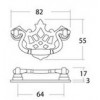 1CA094-AB-064 ปุ่มจับเฟอร์นิเจอร์โบราณ Antique Knobs and Handles