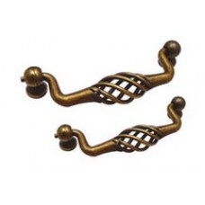 1CA040-SAE มือจับห่วงเฟอร์นิเจอร์โบราณ สัดำ-เหลือง Antique Metal Handles