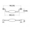 1CA040-SAE มือจับห่วงเฟอร์นิเจอร์โบราณ สัดำ-เหลือง Antique Metal Handles