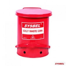 WA8109500 OILY WASTE CAN ถังทิ้งขยะเคมี สี RED SYSBEL