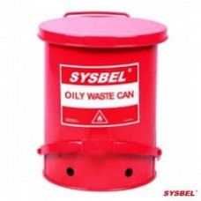WA8109700 OILY WASTE CAN ถังทิ้งขยะเคมี สี RED SYSBEL