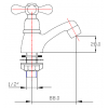 BF-116 Hang แฮง ก๊อกอ่างล้างหน้าเซรมมิค วาล์ว