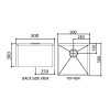 SINK505030-S อ่างล้างจานสแตนเลสมีรูกลาง1รู AMERICAN STANDARD SPACIFICATIONS