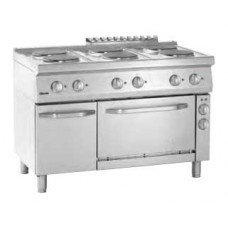 286247 เตาไฟฟ้า Electric range 700,B1200,6PI,EBO Bartscher