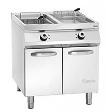 296970 เตาทอดแบบยืน2อ่าง El. standing deep fat fryer, 2 basins Bartscher