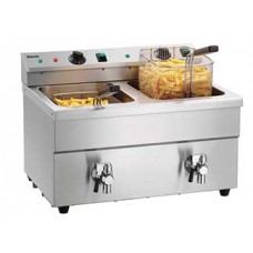 165119 หม้อทอดระบบอินดักชั่น Induction deep fat fryer 2x8L Plus bartscher