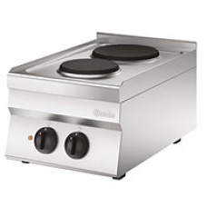 115005 เตาไฟฟ้า Electric stove 650, W400, 2PL, TU Series 650 Bartscher
