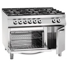 2952481 เตาแก๊ส Gas stove, 6BRs,el. oven,2/1GN NS Series 900 Bartscher