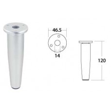 709.004.120 ขาอลูมิเนียม สูง 120 มม. ชุบโครเมี่ยม ขาโซฟา ขาตู้ Sofa and Cabinet Legs