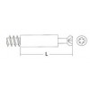 AS34-CBW แกนเกือกม้าตัวตัน เกลียวไม้ (1/4) : Connecting Bolt L=34 mm. อุปกรณ์น็อคดาวน์ Knockdown Accessories