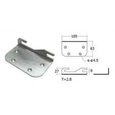 BT10-ZN-L ตะขอสับเตียงชุบซิ้งค์(ซ้าย) อุปกรณ์เตียง Bed Fittings