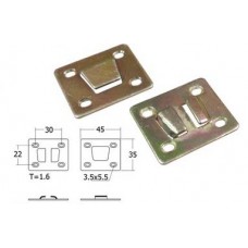 BT14-YE ตัวล็อคแบบเรียบ ตัวผู้ ชับรุ้ง อุปกรณ์เตียง Bed Fittings